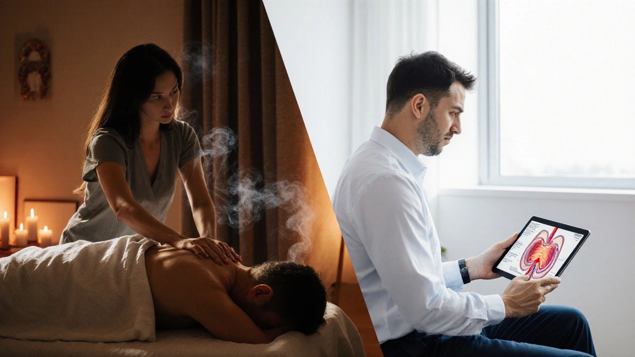 Tantrická masáž vs fyzioterapie: vliv na kontinenci a zdraví pánevního dna