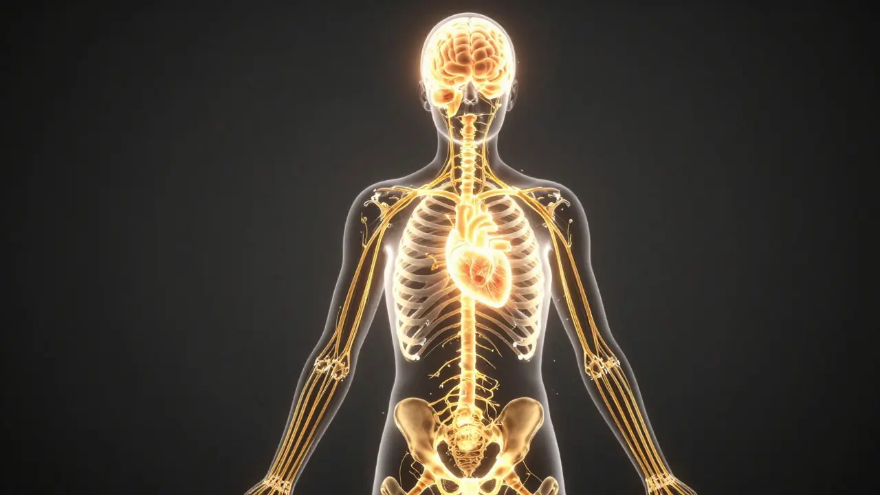 Abstraktní silueta člověka s přítomností zlatého světla symbolizující obnovu citlivosti.