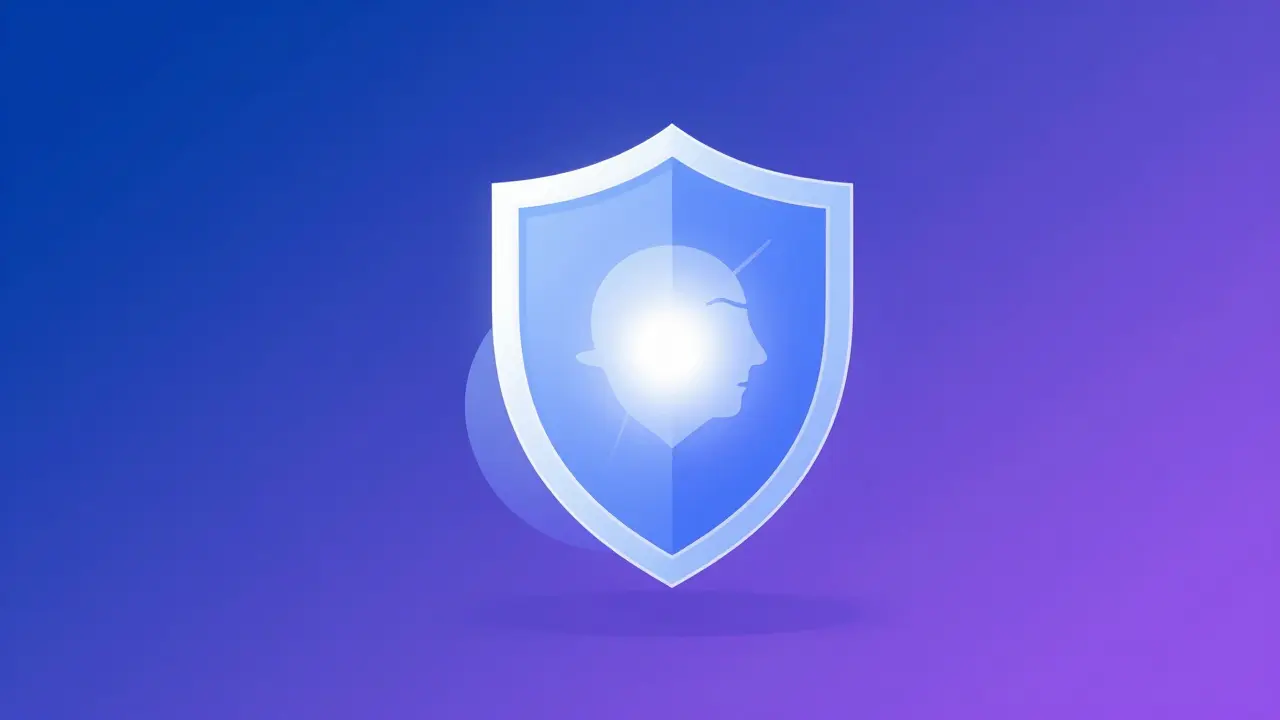 Abstraktní štít symbolizující bezpečnost webu SSL