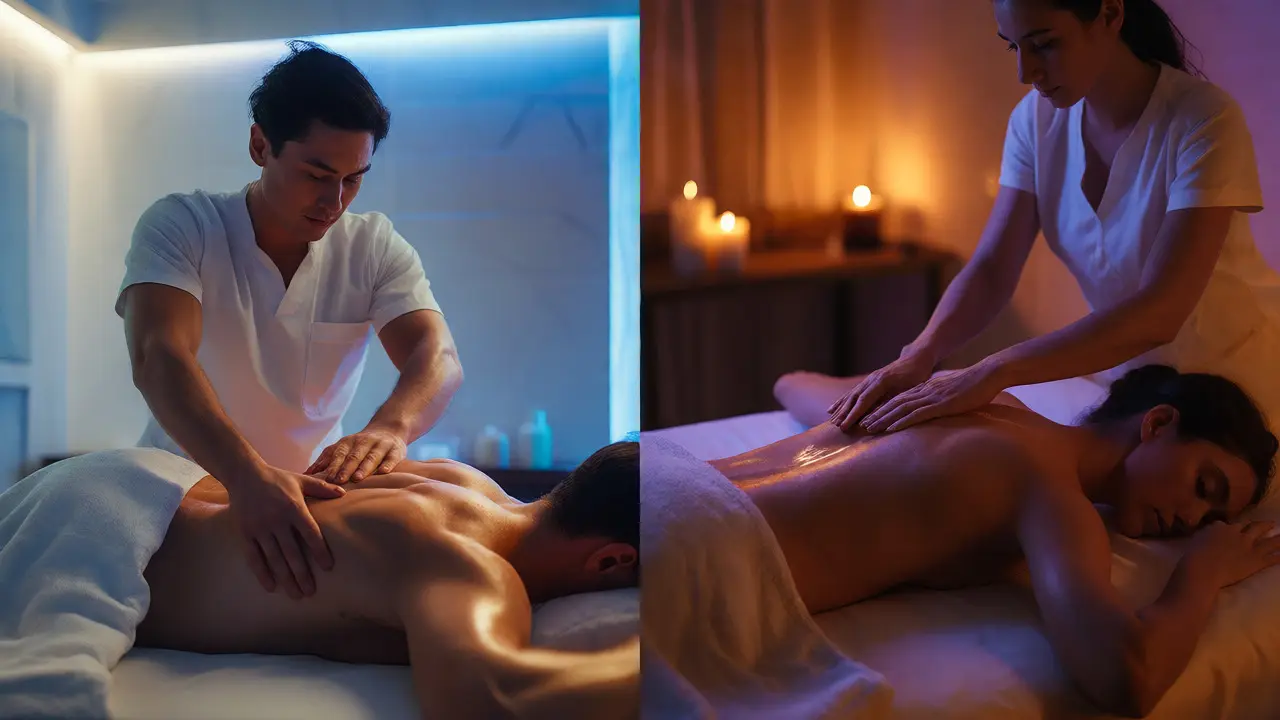 Wellness masáž vs tantrická masáž: Rozdíly v cíli, technice a ceně